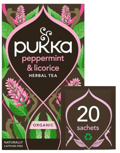 Pukka Peppermint & Liquorice Organic Herbal Tea 20 Sachets 30g
