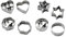 Zenker 42892 Set de 2 emporte-pièces à pâtisserie, emporte-pièces visage, emporte-pièce pour biscuits Linzer, Acier inoxydable, Argent, 6 cm