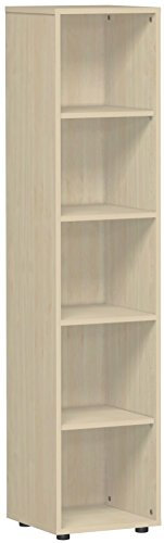 Gera Möbel Schranksystem Flex Regal, Holzdekor, ahorn, 40 x 40 x 180.8 cm