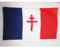 BANDIERA FRANCIA LIBERA 1940-1944 150x90cm - BANDIERA MOVIMENTO FRANCE LIBRE - DE GAULLE 90 x 150 cm - AZ FLAG