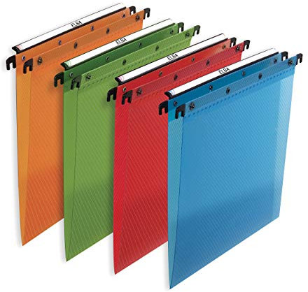 ELBA Hängemappe Polypro Design, 10er Pack, Din A4, 4 Farben
