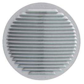 First Plast – Rejilla de ventilación metálico – Rejilla Ventilación redonda rígida alu-zinc ø150 – con mosquitera