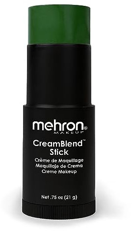 Mehron Make-up CreamBlend Stick | Gesichtsbemalung, Körperbemalung und Grundierungscreme-Make-up | Körperfarbe Stift (Green)