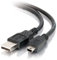 C2G USB-Kabel (1 m, USB 2.0, A-Stecker auf Mini-B-Stecker), für Datenübertragungen und zum Aufladen von Smartphones, Kameras, MP3-Playern, PDAs und anderen Geräten mit Mini-B-Anschluss, schwarz