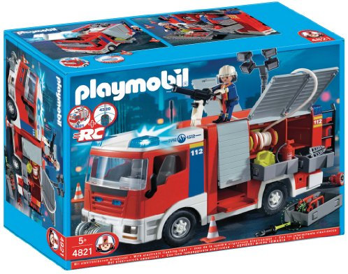 Playmobil - 4821 - Jeu de Construction - Fourgon d'intervention de Pompier