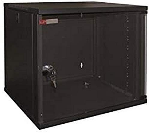 WP WPN-RWA-09604-B Wandregal 9U schwarz – Regale (Wandmontage, 9U, 50 kg, schwarz, 48,3 cm (19 Zoll), 540 mm)
