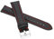 MARCHEL Lederarmband 24 mm LR-10 Schwarz-Rot Echtleder Uhrenarmband