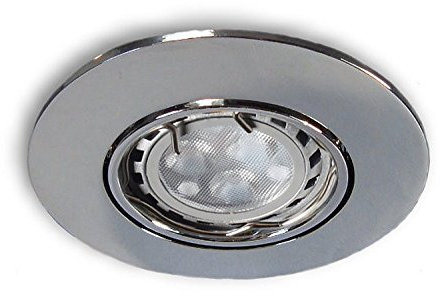 LICHT DISCOUNT LED Spot Einbaustrahler 12 V - 3,3 Watt MR11 chrom glänzend - Einbauleuchte Lampe