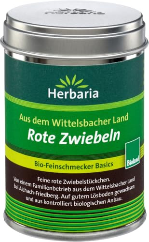 Herbaria Rote Zwiebeln kontrolliert biologischem Anbau, M-Dose, 2er Pack (2 x 50 g)