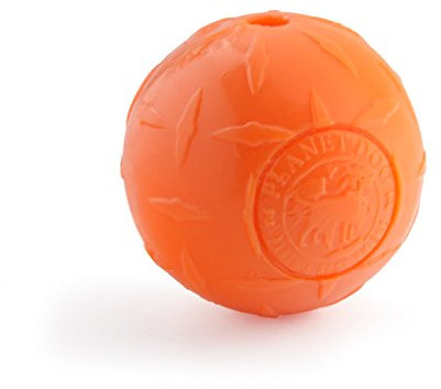 Planet Dog Orbee-Tuff Diamond Plate - Snackball für Hunde - Orange - groß