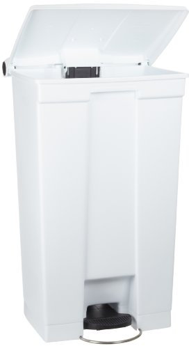 Rubbermaid Commercial Products Step-On Container 30 Litre White FG614300WHT