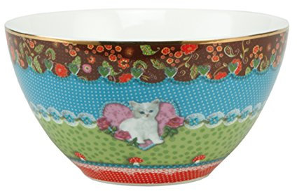 13 cm Müslischale Sweet Cat Natural Harmony aus Porzellan