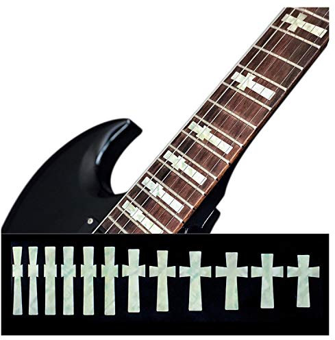 Inlaystickers Griffbrett Position Marker für Gitarren & Bass – Iommi Cross