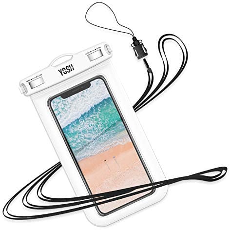 YOSH Weiß wasserdichte Handyhülle, 6,8 Zoll IPX8 Unterwasser Handyhülle, Wasserfeste Handytasche Waterproof Phone Case für iPhone 16 15 14 13 12 11 Pro XS XR SE 8 Samsung S24 S23 S22 Xiaomi Huawei