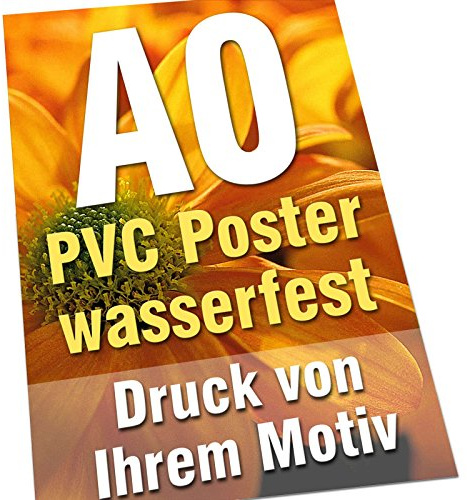 Druckspezialist Plakate Poster DIN A0 PVC 510g 4/0-farbig Wasser- und UV-stabil Kundenstopper von Ihrer Datei gedruckt