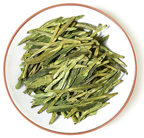 GOARTEA 100g / 3.5oz Premium Spring Anji Bai Cha Long Jing White Dragon Well Loose Leaf Chinese Green Tea
