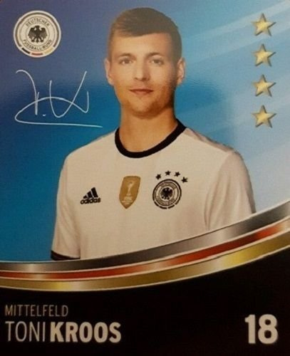 Rewe DFB Sammelkarten EM 2016 Auswahl aus allen 36 und Sammelalbum oder alles komplett (Nr 18 Toni Kroos)