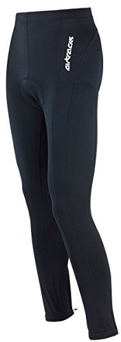Airtracks Herren Thermo Fahrradhose Lang Winter Radhose Radlerhose Gepolstert - schwarz - M