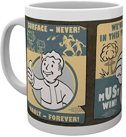 GB eye Ltd, Fallout 4, Poster del caveau, Tazza, Legno, Vario, 9 cm