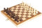 goki 56921 Schachspiel, 29,9 x 29,9 x 4,8 cm, Holzklappkassette, 33-teilig, Schachbrett mit Holzfiguren, Gesellschaftsspiel Strategie ab 7 Jahren, für Kinder & Erwachsene