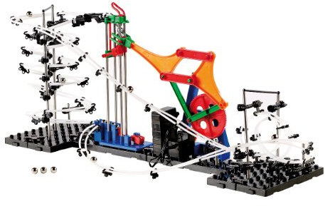 Playtastic Baukasten: Kugel-Achterbahn Schwierigkeitsstufe I, 226 Teile (Modellbau Bausatz, Profi Kugelbahn, Kinder Geschenkideen)
