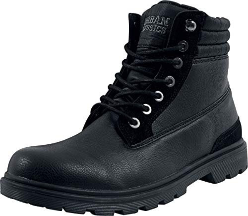 Urban Classics Stivali Invernali, Chukka Boots Uomo, Nero, 36 EU