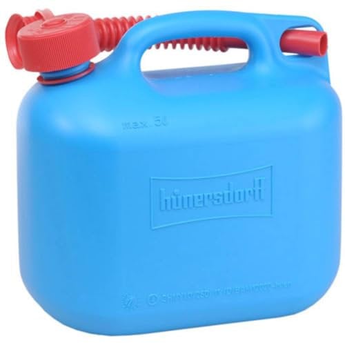 hünersdorff GmbH Nourrices à Carburant Standard PE-HD Homologation NU et Accessoires, Rouge/Bleu, 5 L