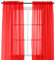 Elegant Comfort 2-teiliger Vorhang mit 5,1 cm Stangentasche, Fenstervorhänge, 152,4 cm Breite x 213,4 cm Länge, Rot