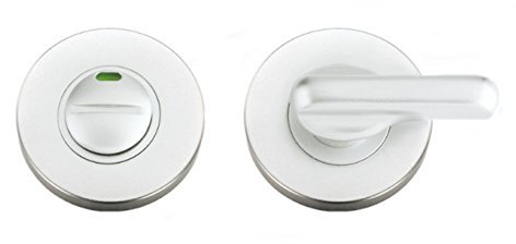 Disabled Bathroom Turn & Release Door Lock Set Satin Aluminium ZAA006iSA