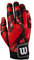 Wilson Unisex-Erwachsene Clutch Racquetball Glove-Right Hand, Medium Handschuh, Rot/Schwarz