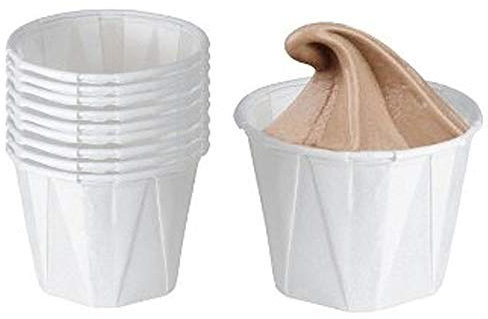 We Can Source It Ltd - 1oz (30ml) Paper Pots/ Ramkin Soufflé Cup Dry Waxed *Cased 5000 Jenpak Bulk Pack