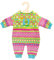 Heless 1666 - Strickstrampler für Puppen, Froschi, Größe 28 - 35 cm