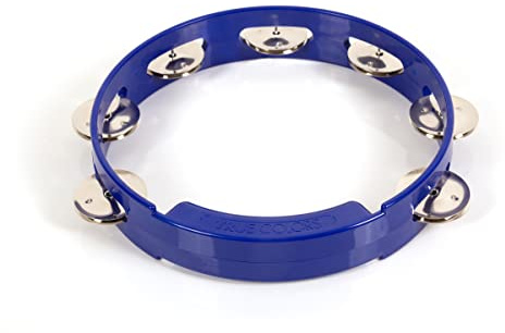 RhythmTech TC4048 8-Inch True Colors Tambourine, Cobalt Blue
