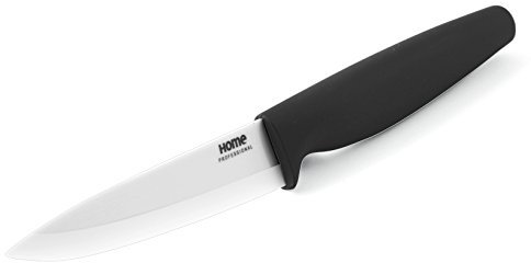 H&H Spelucchino Lama Ceramica Cm10 Utensili da Cucina, Bianco/Rosso