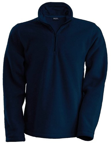 Kariban Mens Enzo 1/4 Zip Fleece Top (M) (Navy)