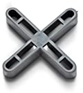 RUBI | Tile Spacers for the Correct Placement of Tiles | Quality Base Material | Hollow Structure with Internal Reinforcements | 5 mm Tile Spacers | Grey Color 3/16 (5 mm) Tile Spacer - 1000 U.