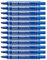 Pentel N60 Permanent Marker Chisel Tip Max.6mm Line Blue Ref N60-C [Pack of 12]