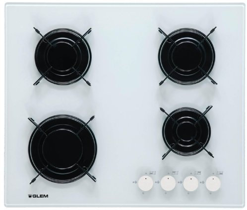 Glem GV64WH Incasso Gas Bianco piano cottura