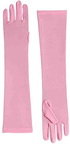Forum Novelties 67658 Formal Opera Evening Nylon Long Costume Gloves, As Shown, One Size