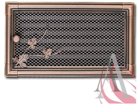 Griglia 19 x 34 cm camino Griglia di ventilazione stufa ad aria calda, Rame Patina