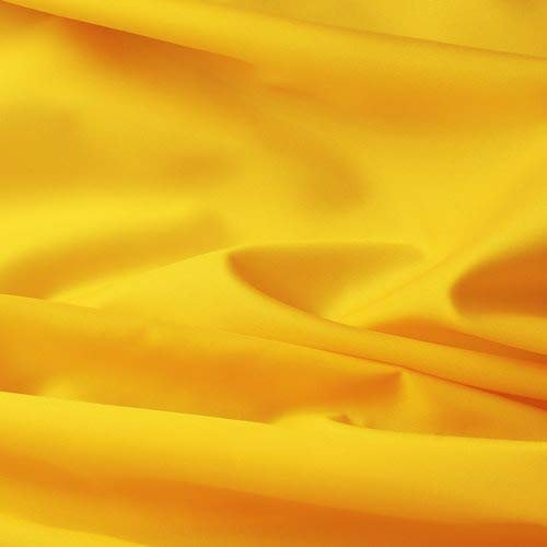 Seidentaft - Stoff Meterware - 27 Farben - Taft - Futterstoff - Deko (gelb)
