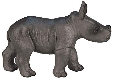 MOJO - Rhino Baby Walking| Hand-Painted Toy Figure | Wildlife Collection | True to Life & Highly Detailed | Designed in UK