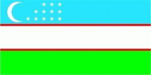 Usbekistan Fahne Flagge Grösse 90x60cm