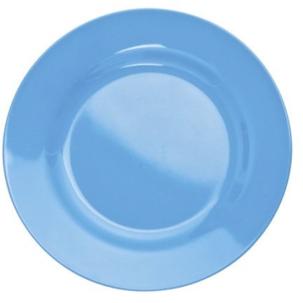 Placa de melamina 20 cm de diámetro en color azul