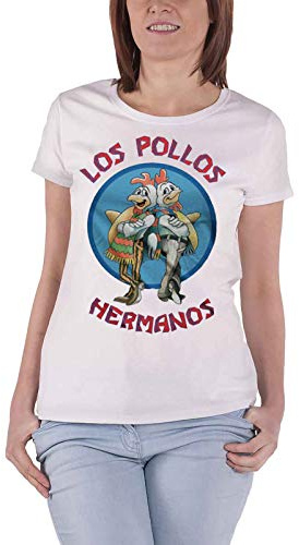 Offiziell Lizenziert Fanartikel Los Pollos Hermanos Girly T - Shirt - Weiß, L
