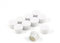 Small High Power White Memo Board Magnets for Fridge, Whiteboard, Noticeboard, Filing Cabinet - Pack of 10