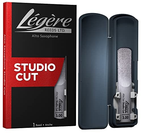 Légère Reeds - Altsaxophonblatt, Studio Cut, Blattstärke 3.00 (ASS3.00) - Hochwertiges synthetisches Holzblasrohr