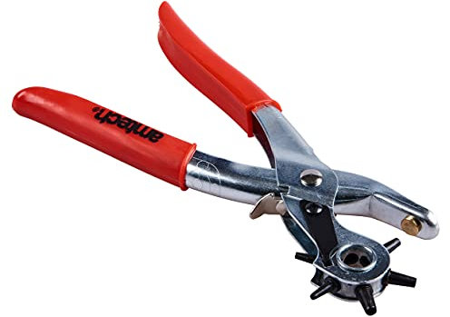 Am-Tech Leder-Lochzange mit Drehkopf