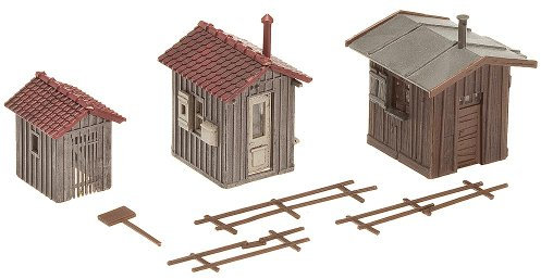 FALLER FA120211 120211 Trackside 3/ HO Scale Building Kit Bauset, Braun, One Size
