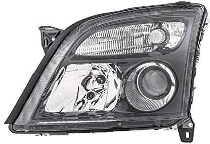 HELLA 1EL 008 320-131 DE/Halogen Scheinwerfer - für u.a. Opel Vectra C (Z02) - schwarz - ECE - für Rechtsverkehr - links